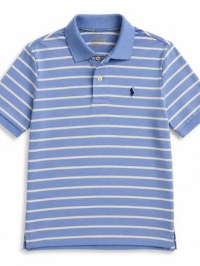 Polo Ralph Lauren Blue Striped Polo Shirt Size S 8
